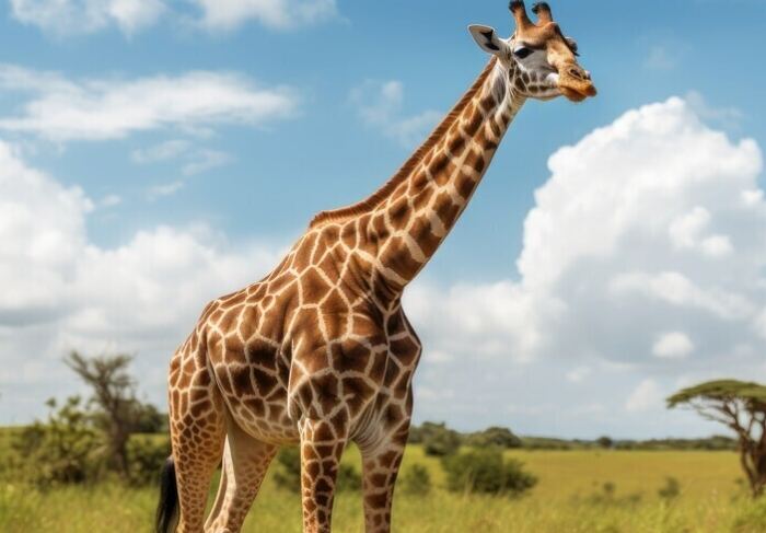 The tallest mammal in the world: Giraffe